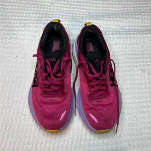 Hoka Women's Fuchsia and Purple Athletic Shoes